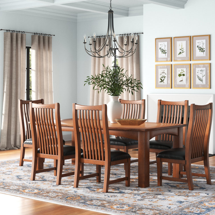Three posts extendable dining table discount